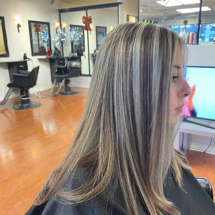 Highlights and colour work done in-salon